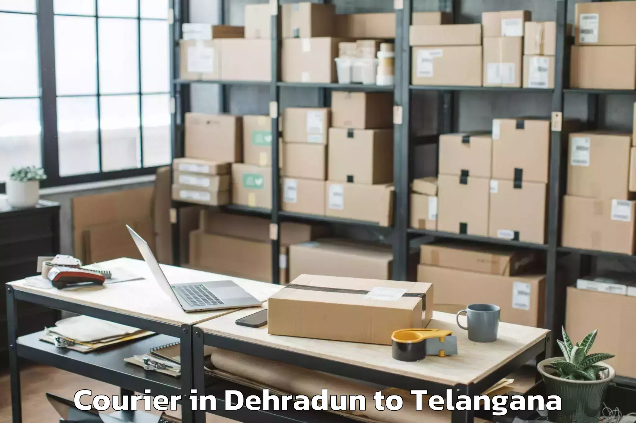 Reliable Dehradun to Bheemadevarpalle Courier